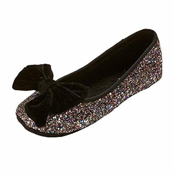 KATE SPADE S182235 SUSSEX GLITTER BALLET Slippers - Picture 1 of 1